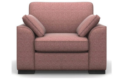 Heart of House Lincoln Tweed Fabric Chair - Pink